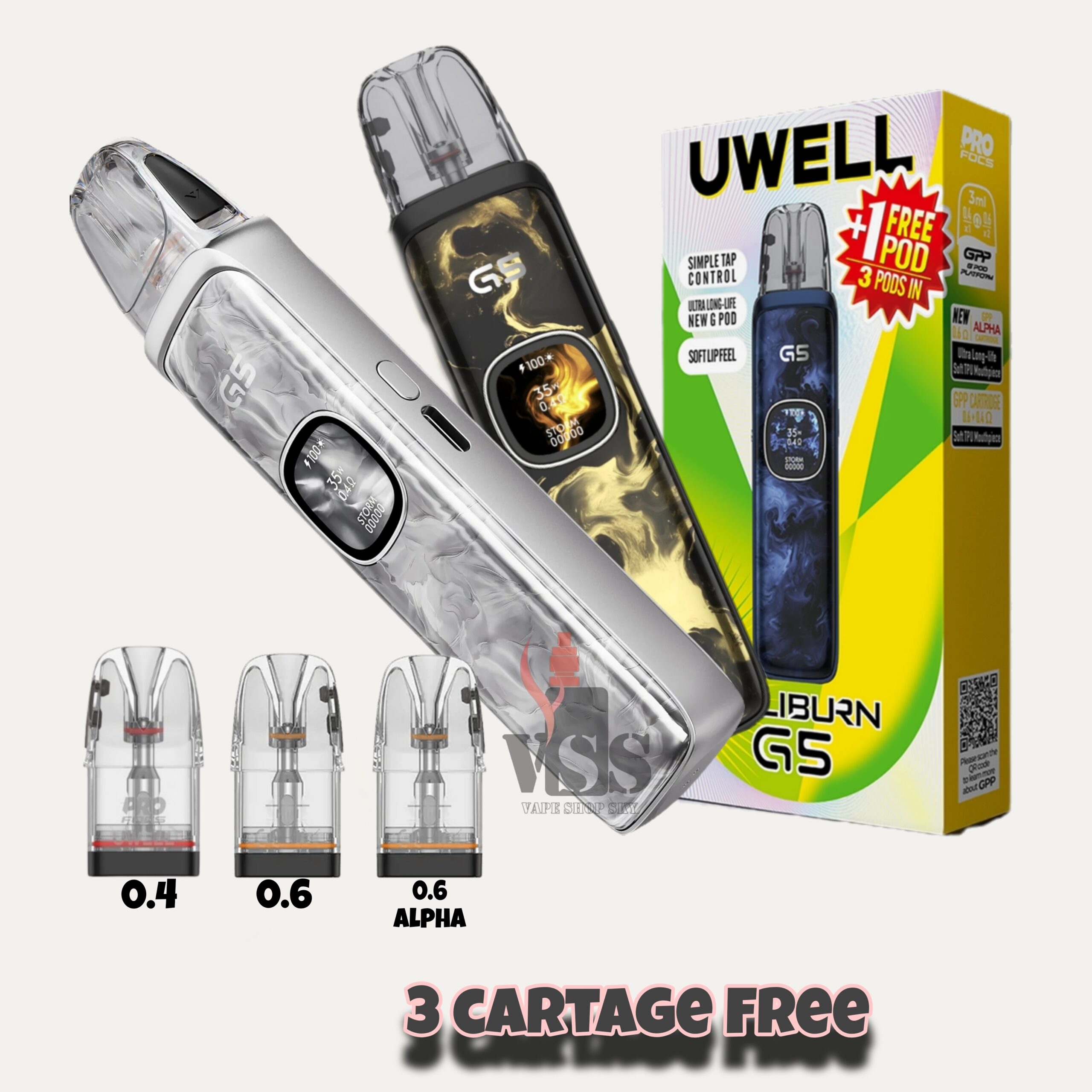 Caliburn G5 Pod Kit Uwell Caliburn G5 Pod Kit - Image 1