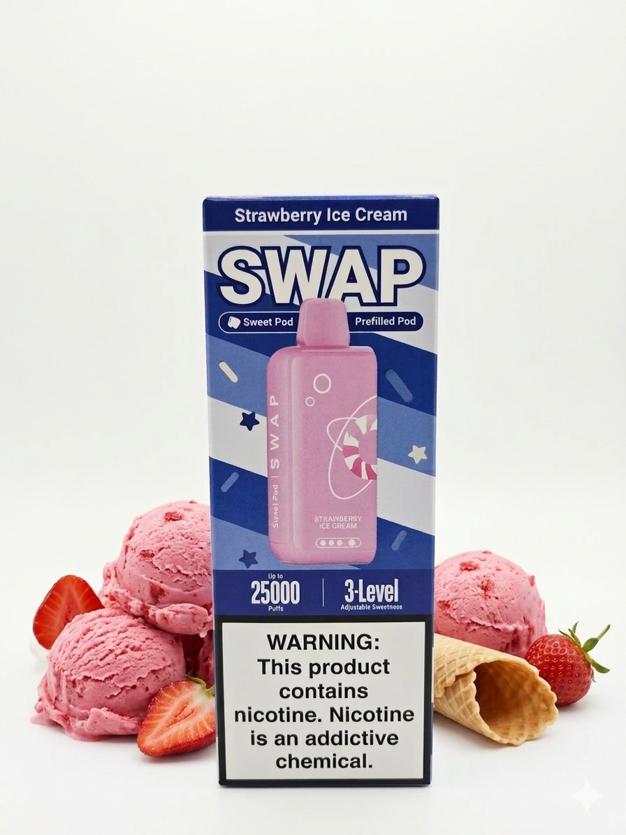 Elfbar Swap Cartage Strawberry Ice Cream Elfbar Swap Cartage Strawberry Ice Cream - Image 1