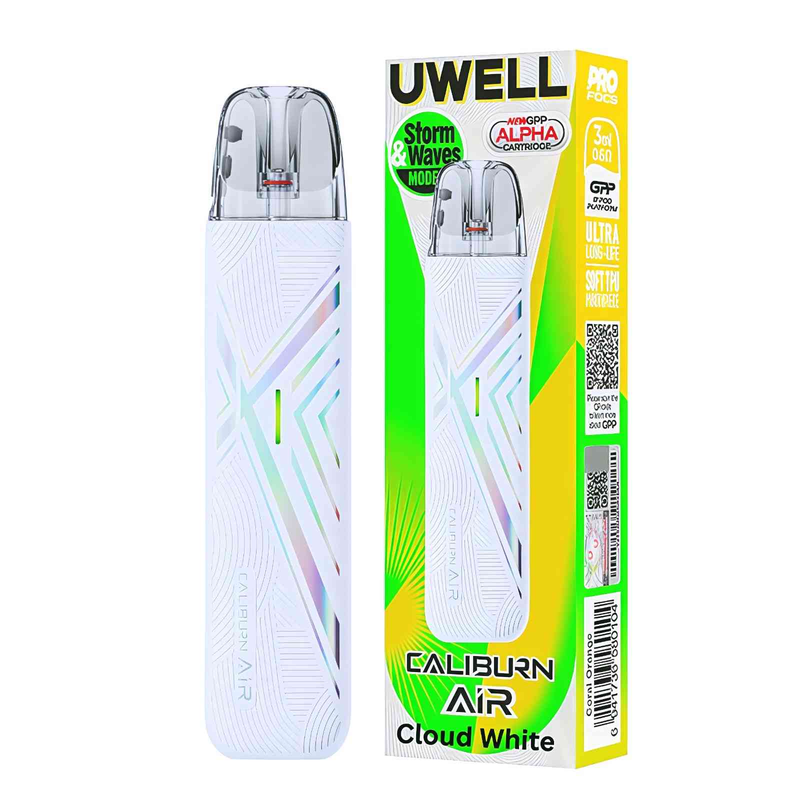 Uwell-Caliburn-Air-Pod-Kit-Cloud-White Caliburn AIR Pod Kit - Image 1