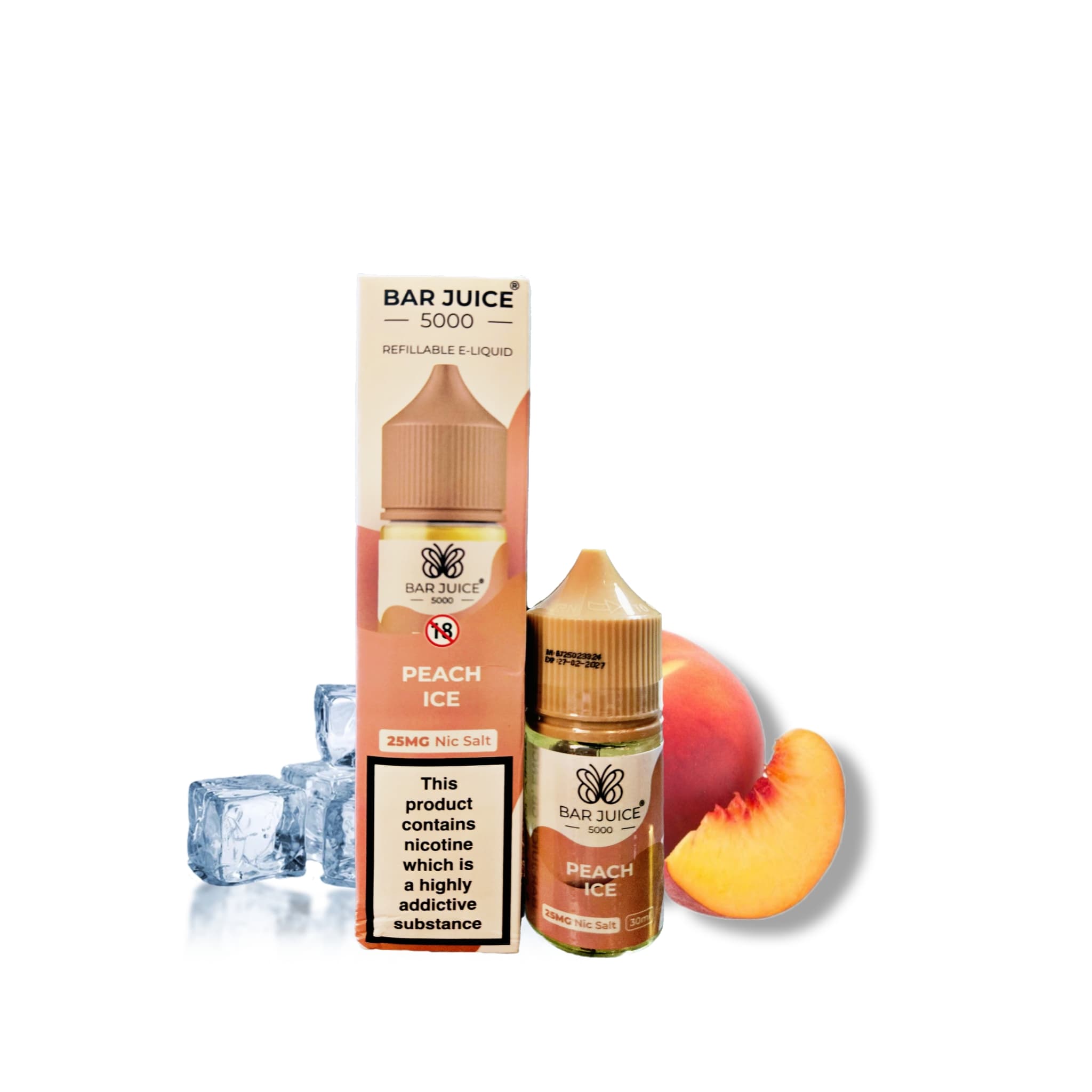 WhatsApp Image 2025-05-29 at 12.48.27 PM BAR JUICE PEACH ICE NICSALT 30ML - Image 1